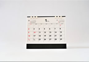 ペーパーリング卓上カレンダー