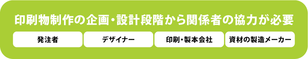 リサイクル対応型印刷物の普及が鍵 図示