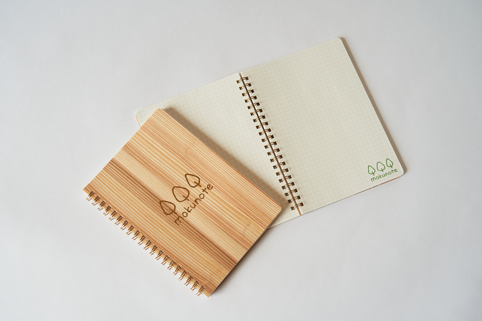 驚きの値段で】 木の表紙のノート間伐材のスケジュールノート A6100冊セットお徳用